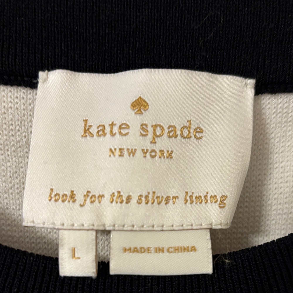 Kate Spade Black and White Striped Mini Dress - Picture 2 of 4